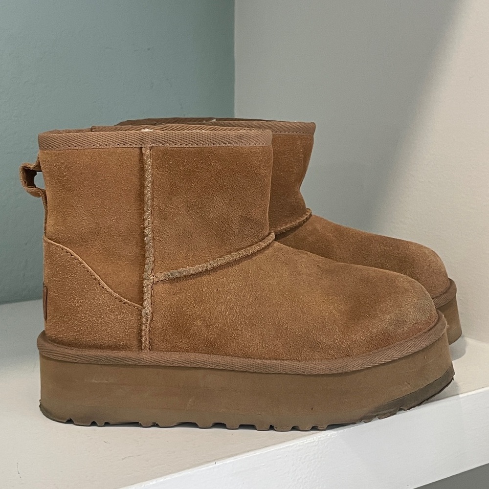 UGG Tan Suede Ankle Boots